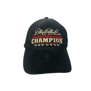 Vintage Dale Earnhardt Sr 7 Time Winston Cup Champion Hat Black